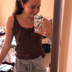 Charlotte Russe Brown Tank
